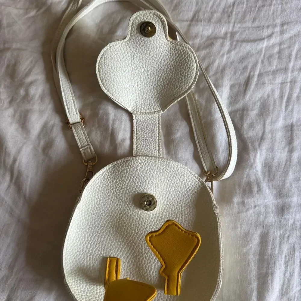 Quirky Vegan Leather Goose or Duck Shoulder Cross Body Bag